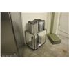 Image 1 : MOBILE STAINLESS STEEL CART AND CORNER PROTECTORS