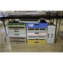 ASSORTED DISHWARE TRAYS