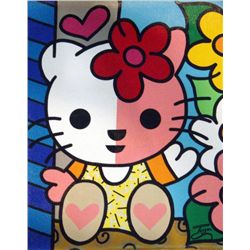 Jozza Original Painting On Canvas Hello Kitty