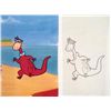 Image 2 : Dino Fetch Animation Cel Flintstones Original Drawing