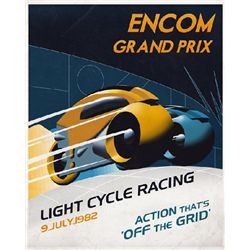 Steve Thomas Encom Grand Prix S/N Giclee on Canvas