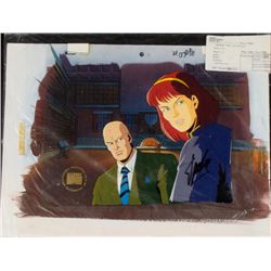 X-MEN Signed Cel Background Original Stan Lee Animation