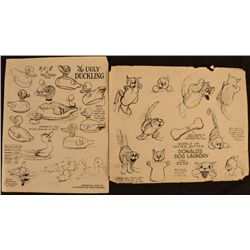 Dog Laundry Ugly Duckling Disney Animation Model Sheets