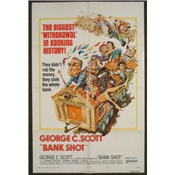 Bank Shot Original 1S Movie Poster 1974 George C. Scott