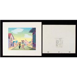 Puppet Orig Animation Pink Panther Cel Drawing Bkgrd