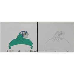 Sleeping Donald Duck Original Animation Cel Drawing Art