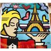 Image 1 : Jozza Original Pop Art Painting Canvas Toast in Paris