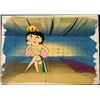 Image 1 : Production Betty Boop Original Art Cel Background Green