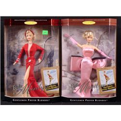 2 Marilyn Monroe Barbies MIB Gentlemen Prefer Blondes