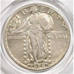 1926 STANDING LIBERTY QUARTER AU/UNC