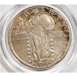 1928-S STANDING LIBERTY QUARTER AU/UNC