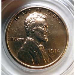1914-D LINCOLN ONE CENT XF CLEANED
