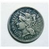 Image 1 : 1879 THREE CENT NICKEL VF-XF