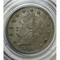 1898 LIBERTY NICKEL ORIGINAL CH BU+
