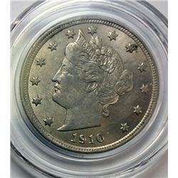 1910 LIBERTY NICKEL ORIGINAL CH BU