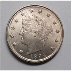 1894 Liberty Nickel ChBU 64  a highly underrated date rarely seen above XF!