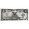 Image 1 : 1899 $1 silver certificate   DATE BELOW   CU  VERY LITE STAIN RIGHT call it AU