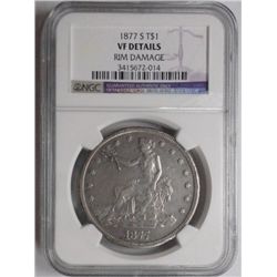 1877S Trade $  NGC VF  rim dmg