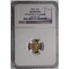Image 1 : 1853  $1 gold   NGC AU  clnd