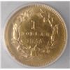 Image 3 : 1855  T2  $1 gold  ANACS50