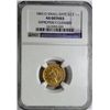Image 1 : 1843O sm date  $2 1/2 gold  NGC AU clnd
