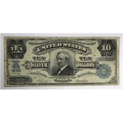 1908 $10  Silver certificate  VG  RARE