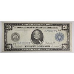 1914 $20  FR note  XF