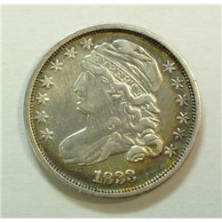 1833 Bust dime XF cleaned