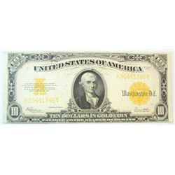 1922  $10   gold certificate  nice XF