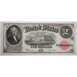 1917  $2  US legal tender note  CU  slightly off cut