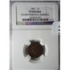Image 1 : 1867 Indian penny  NGC VF environmental damage