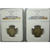 Image 1 : 2  1914S  Barber quarters  NGC04  and 06
