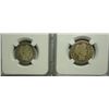 Image 2 : 2  1914S  Barber quarters  NGC04  and 06