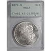 Image 1 : 1878S    Morgan $  PCGS63  OGH "RATTLER"