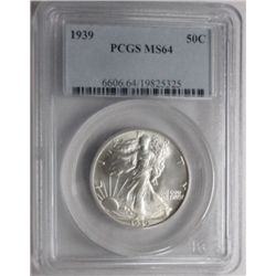 1939  Walker half $  PCGS64