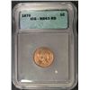 Image 1 : 1876 Indian penny  ICG63 RED GRADED CORRECTLY RARE THIS GRADE