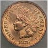 Image 2 : 1876 Indian penny  ICG63 RED GRADED CORRECTLY RARE THIS GRADE