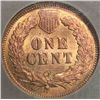 Image 3 : 1876 Indian penny  ICG63 RED GRADED CORRECTLY RARE THIS GRADE