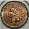 1888 Indian penny MS64 80% RED NEET DIE BREAK AND RIM CUD rev 6:00