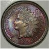 Image 1 : 1892 Indian penny MS64  R/B FANTASTIC TONING