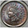 1907 Indian penny GEM MS65  BRN with MUCH RED REVERSE FANTASTIC TONING
