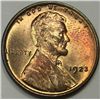 1923 MS64 mostly RED    Lincoln penny