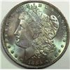 1885O Morgan $  MS64 with FANTASTIC blue/green TONING