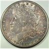 1885S Morgan $  under great toning is an AU coin