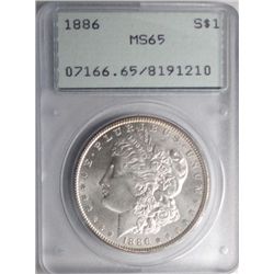 1886  Morgan $  PCGS65  OGH "RATTLER"