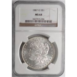 1887O  Morgan $  NGC64