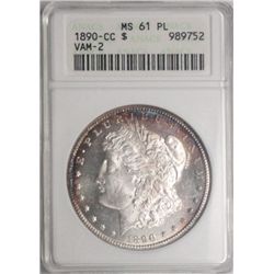 1890CC Morgan $  ANACS61 PL   VAM-2