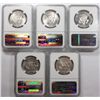 Image 2 : 4  NGC Kennedy half $  UNC stained-62-63-64