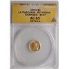 1903  L  A purchase Jefferson $1 gold  ANACS AU bent