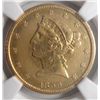 Image 2 : 1859S  $5 gold  NGCXF  removed from mount